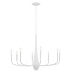 KICHLER 52526WH Deela 36 Inch 8 Light Chandelier In White