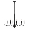 KICHLER 52528BK Deela 41 Inch 8 Light Oval Chandelier In Black