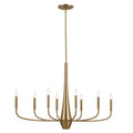 KICHLER 52528CPZ Deela 41 Inch 8 Light Oval Chandelier In Champagne Bronze