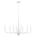 KICHLER 52528WH Deela 41 Inch 8 Light Oval Chandelier In White