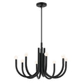 KICHLER 52550BK Odensa 29.25 Inch 8 Light Chandelier In Black