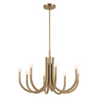 KICHLER 52550CPZ Odensa 29.25 Inch 8 Light Chandelier In Champagne Bronze