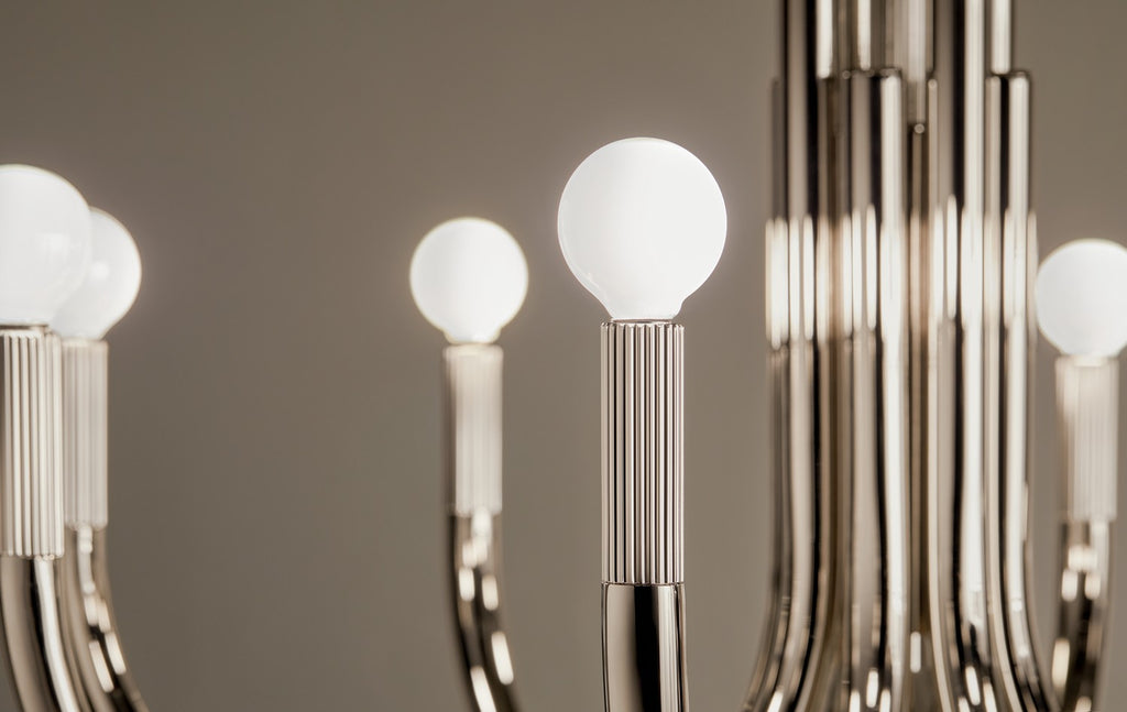 KICHLER 52550PN Odensa 29.25 Inch 8 Light Chandelier In Polished Nickel