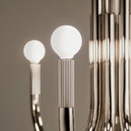 KICHLER 52550PN Odensa 29.25 Inch 8 Light Chandelier In Polished Nickel