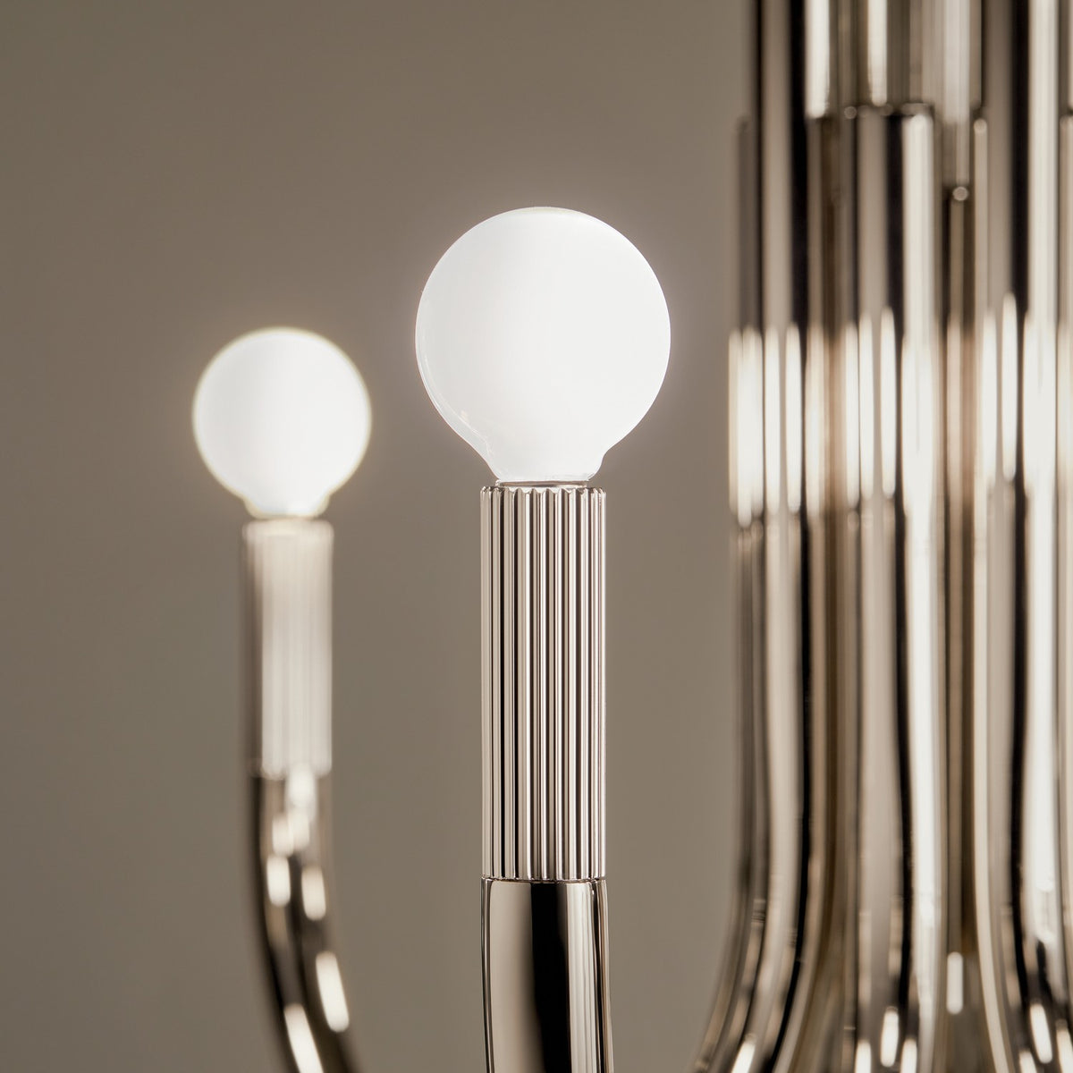 KICHLER 52550PN Odensa 29.25 Inch 8 Light Chandelier In Polished Nickel