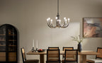 KICHLER 52550PN Odensa 29.25 Inch 8 Light Chandelier In Polished Nickel
