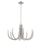 KICHLER 52550PN Odensa 29.25 Inch 8 Light Chandelier In Polished Nickel