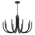 KICHLER 52551BK Odensa 40.25 Inch 10 Light Chandelier In Black