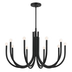KICHLER 52551BK Odensa 40.25 Inch 10 Light Chandelier In Black