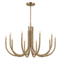 KICHLER 52551CPZ Odensa 40.25 Inch 10 Light Chandelier In Champagne Bronze