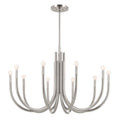 KICHLER 52551PN Odensa 40.25 Inch 10 Light Chandelier In Polished Nickel