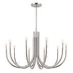 KICHLER 52551PN Odensa 40.25 Inch 10 Light Chandelier In Polished Nickel