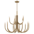 KICHLER 52552CPZ Odensa 40 Inch 15 Light Chandelier In Champagne Bronze