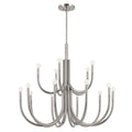 KICHLER 52552PN Odensa 40 Inch 15 Light Chandelier In Polished Nickel