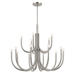 KICHLER 52552PN Odensa 40 Inch 15 Light Chandelier In Polished Nickel