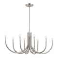 KICHLER 52553PN Odensa 46 Inch 8 Light Oval Chandelier In Polished Nickel