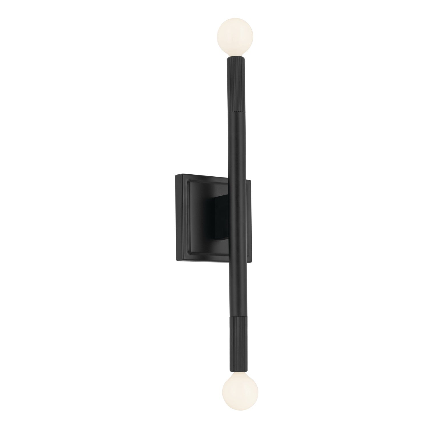 KICHLER 52556BK Odensa 17 Inch 2 Light Wall Sconce In Black