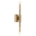 KICHLER 52556CPZ Odensa 17 Inch 2 Light Wall Sconce In Champagne Bronze
