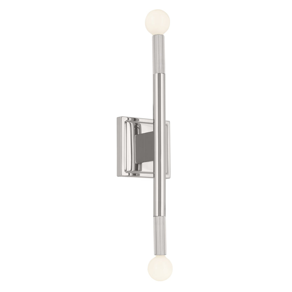 KICHLER 52556PN Odensa 17 Inch 2 Light Wall Sconce In Polished Nickel