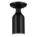KICHLER 52598BK Sisu 9 Inch 1 Light Semi Flush In Black