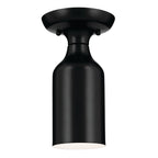 KICHLER 52598BK Sisu 9 Inch 1 Light Semi Flush In Black