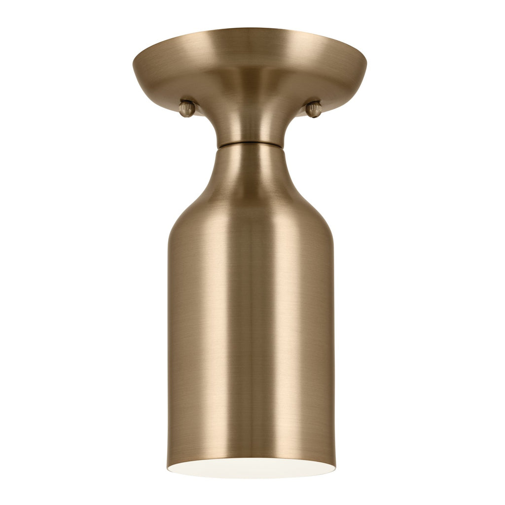KICHLER 52598CPZ Sisu 9 Inch 1 Light Semi Flush In Champagne Bronze