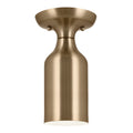 KICHLER 52598CPZ Sisu 9 Inch 1 Light Semi Flush In Champagne Bronze
