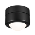 KICHLER 52600BK Tibbi 5.5 Inch 1 Light Led Flush Mount With Satin Etched Cased Opal Glass In Black
