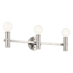 KICHLER 55157PN Torche 24.25 Inch 3 Light Vanity In Polished Nickel