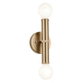 KICHLER 55159CPZ Torche 9.75 Inch 2 Light Wall Sconce In Champagne Bronze