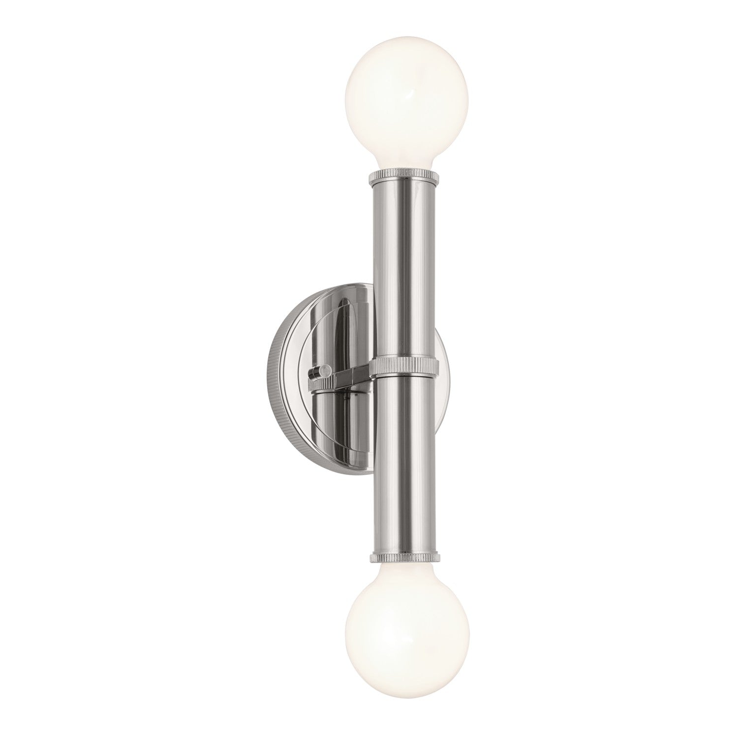 KICHLER 55159PN Torche 9.75 Inch 2 Light Wall Sconce In Polished Nickel