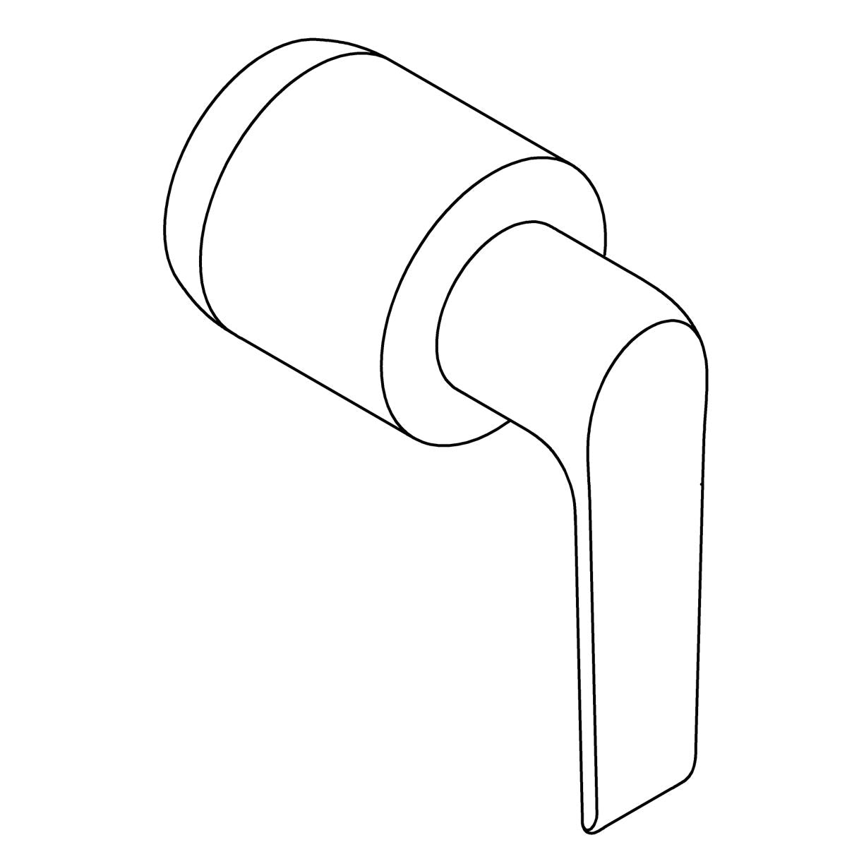 KOHLER Handle Assembly, Lever - Matte Black, K-1321041-BL