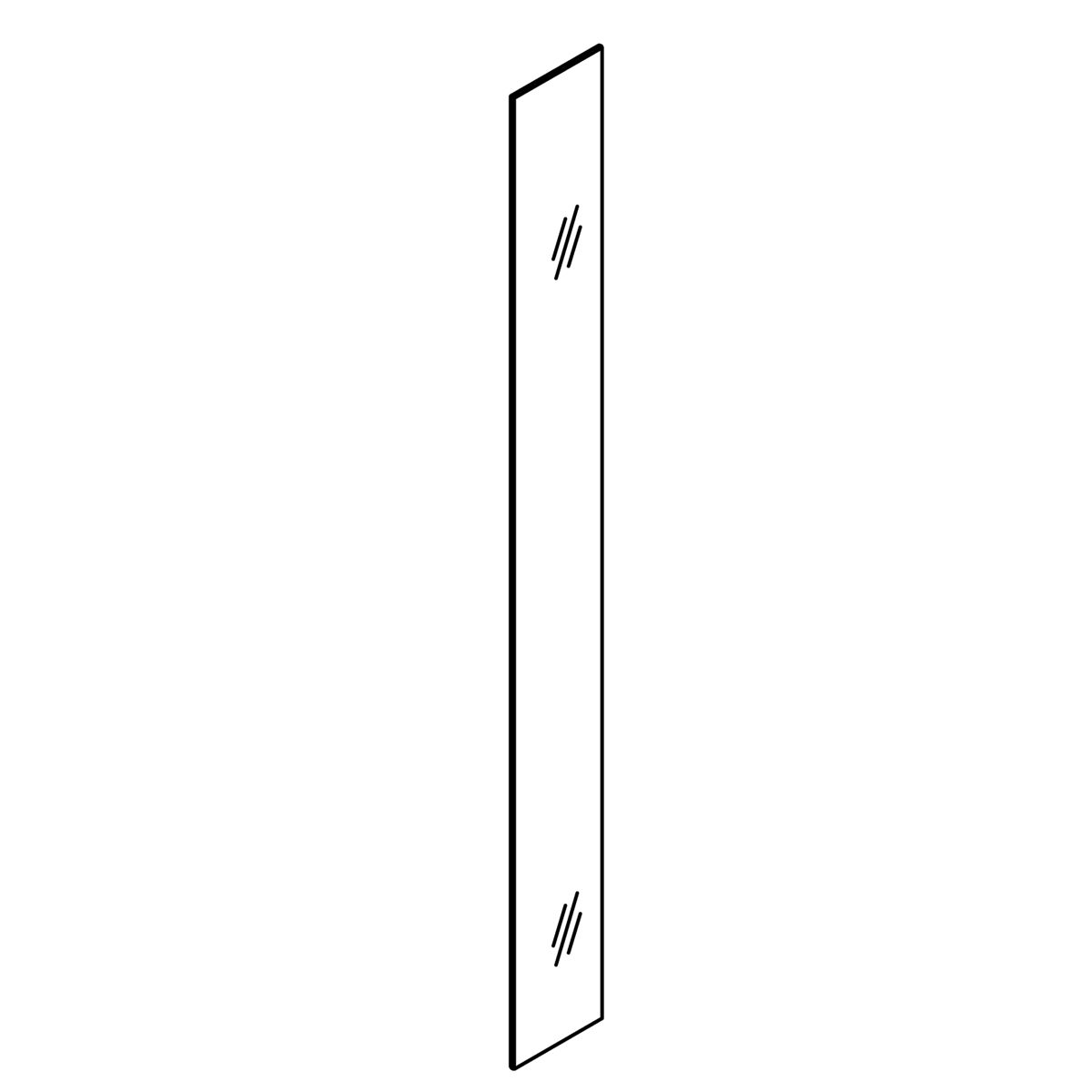 KOHLER Gls:Clear:0H:1/4 X 6.625 X 68.844, K-1321668-04-GC03