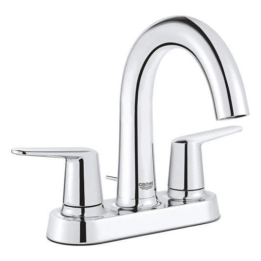 GROHE 20582000 Veletto 2-handle 4" Centerset Bathroom Faucet, 1.2 GPM - Chrome
