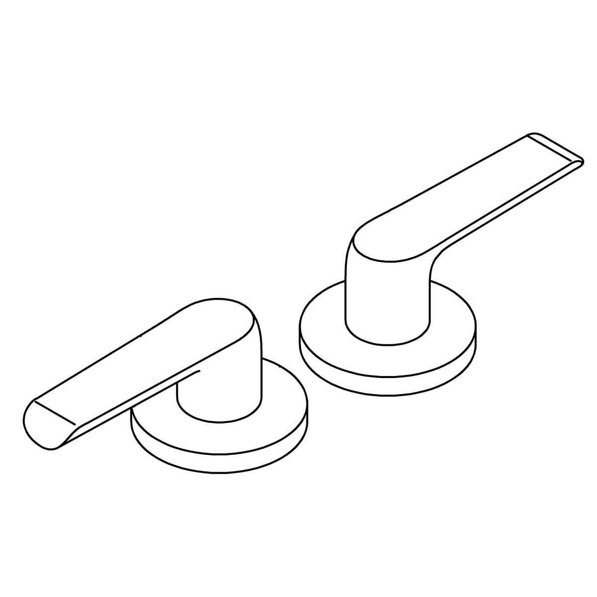 KOHLER Handle Assembly, Lever - Vibrant Brushed Nickel, K-1327233-BN