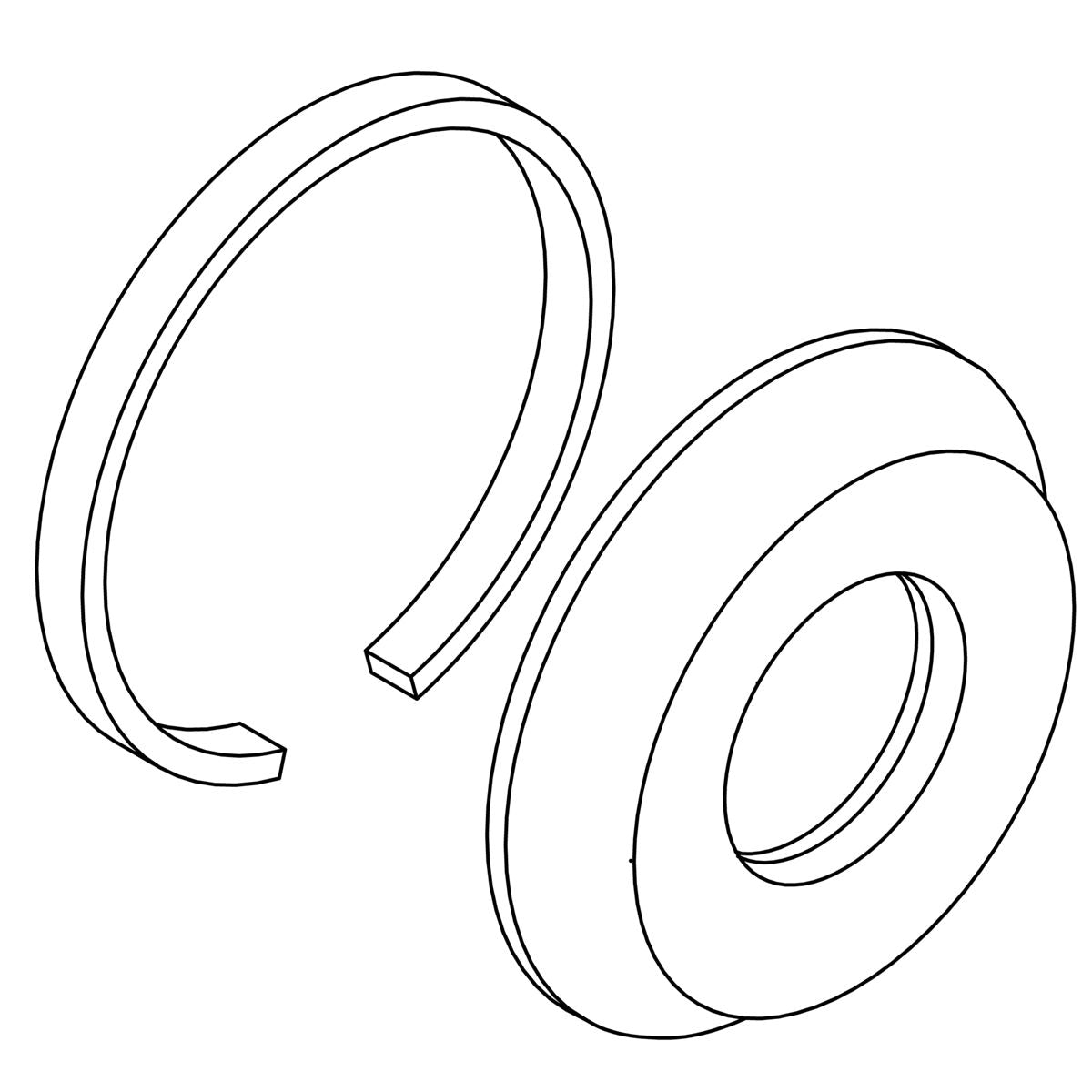 KOHLER Escutcheon Kit - Matte Black, K-1327249-BL