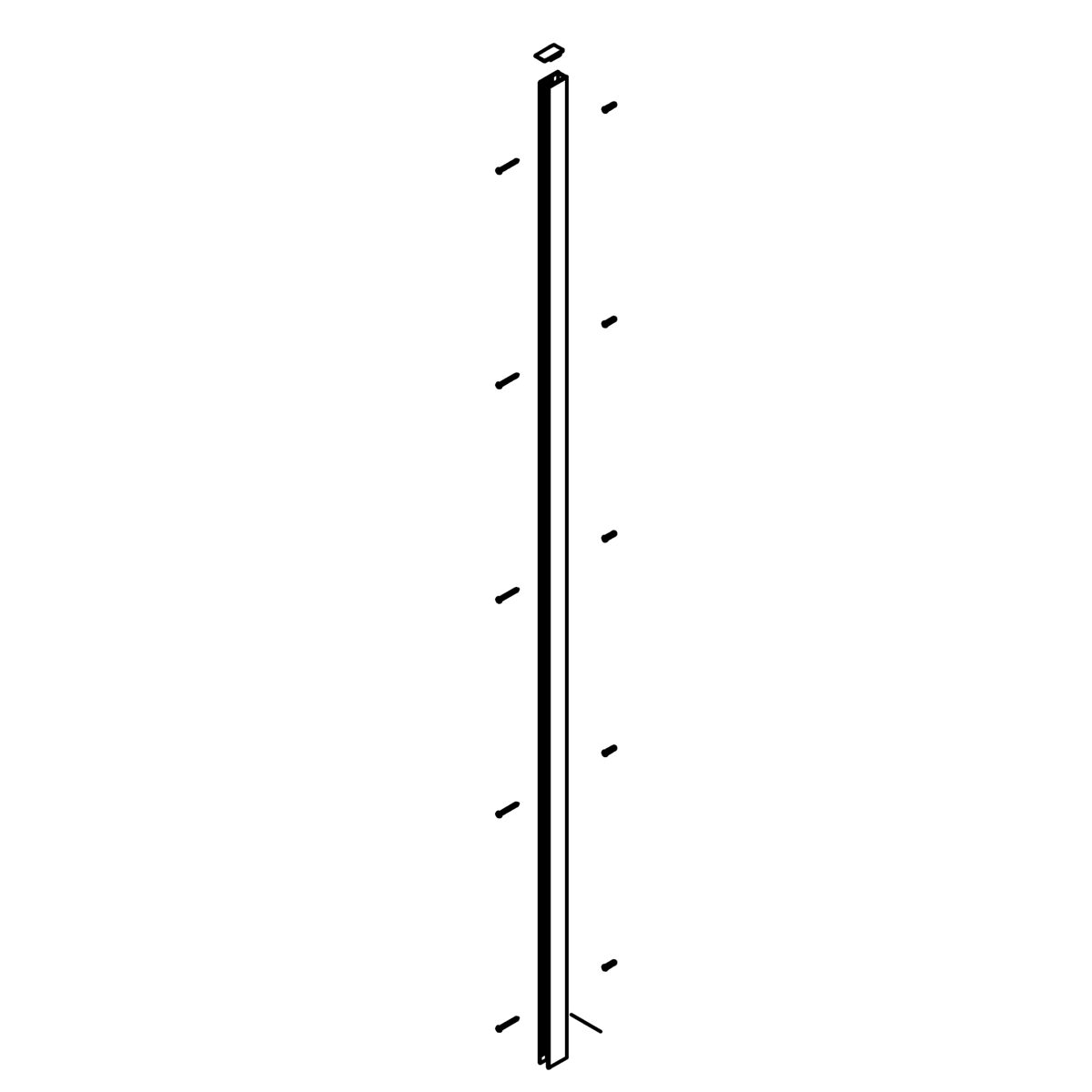 KOHLER 1330797 Wall Jamb 71.500" - Anodized Brushed Nickel, K-1330798-03-BNK