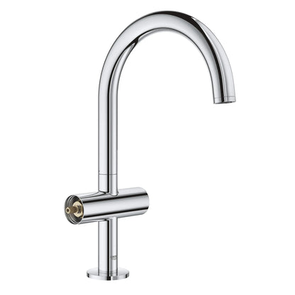 GROHE 21027003 Atrio New Single Hole Two-Handle L-Size Bathroom Faucet 1.2 GPM - Chrome