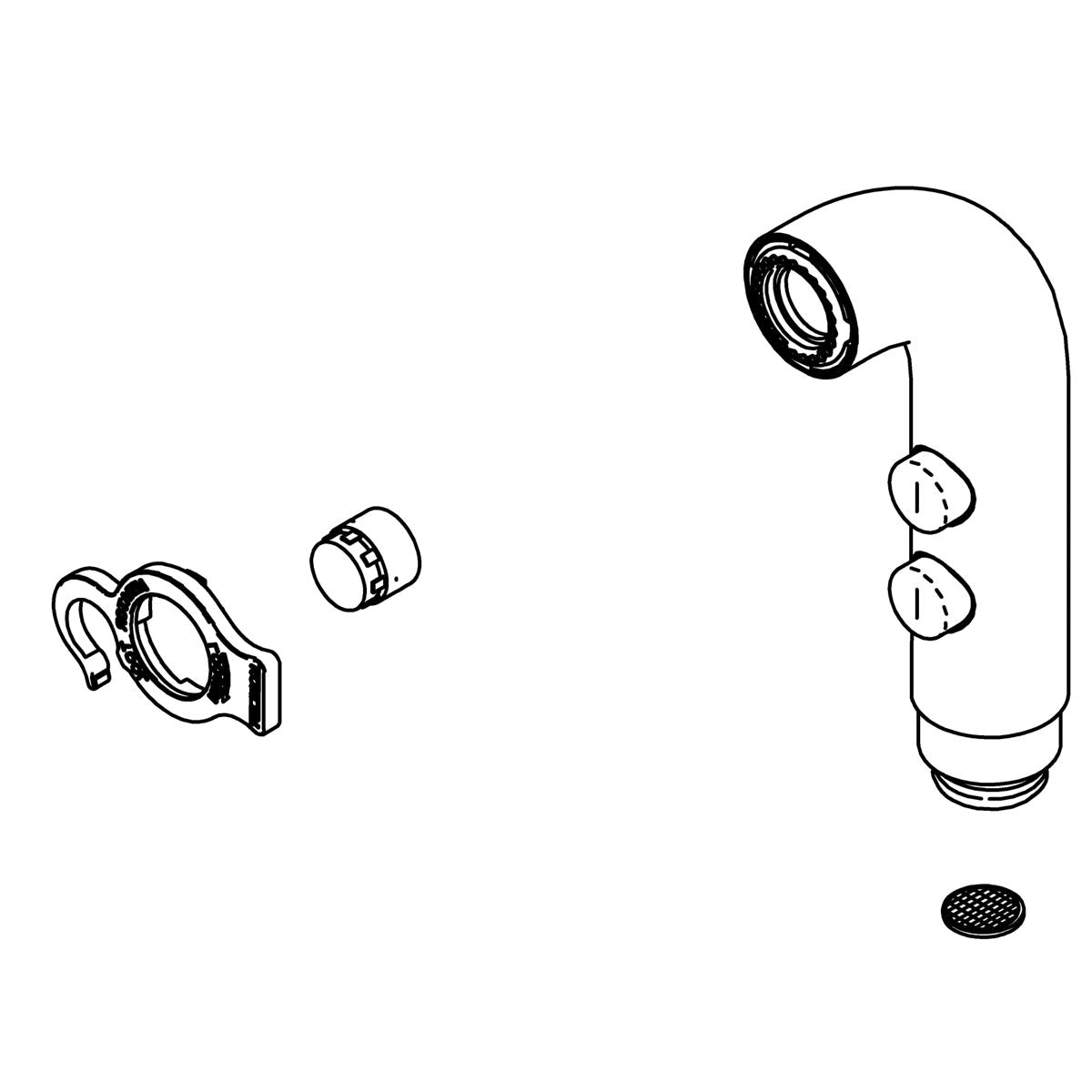 KOHLER Spray - Matte Black, K-1331877-BL