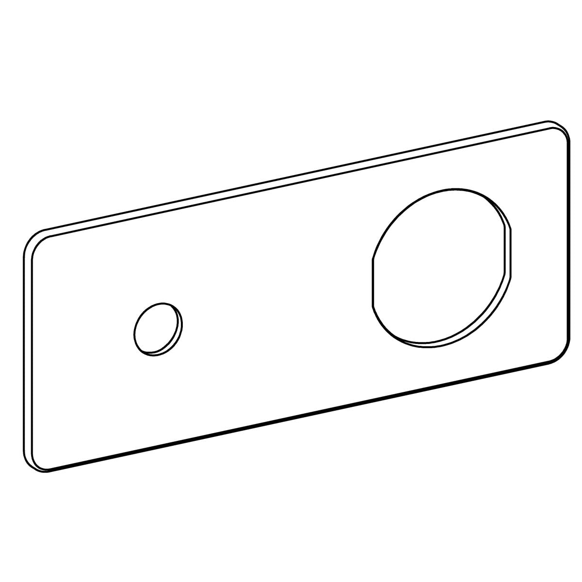 KOHLER Faceplate With Logo - Vibrant Brushed Nickel, K-1331957-BN