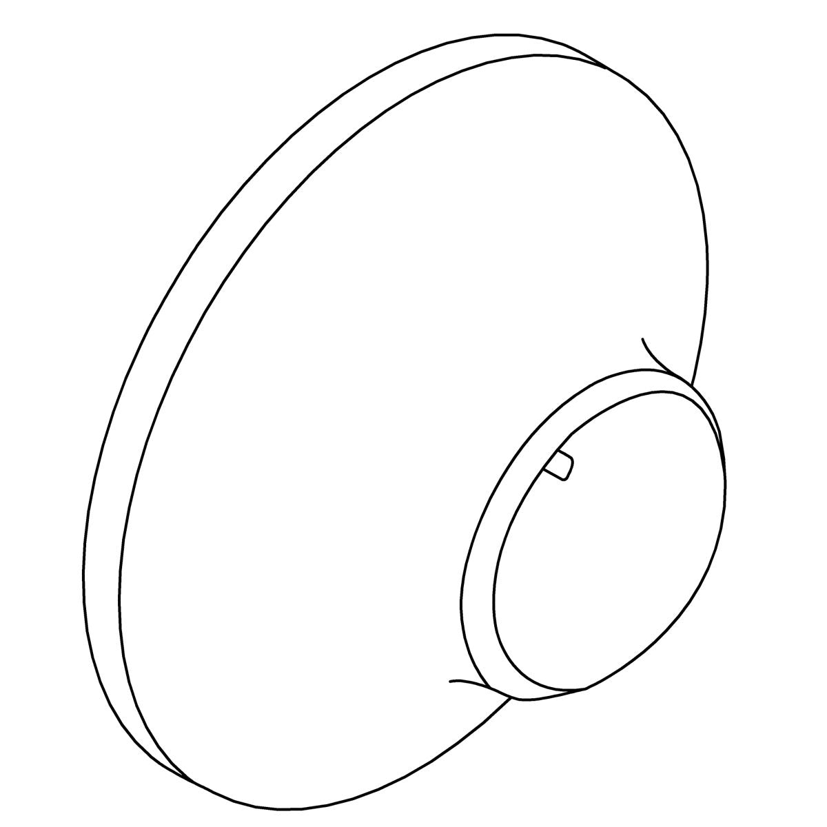 KOHLER Shower Arm Flange - Vibrant Brushed Nickel, K-1332385-BN