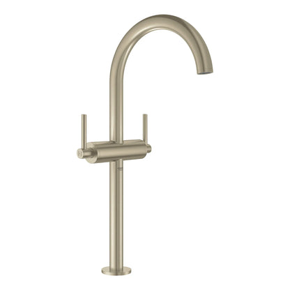 GROHE 21046EN3 Atrio New Single Hole Two-Handle Deck Mount Vessel Sink Faucet 1.2 GPM - Brushed Nickel