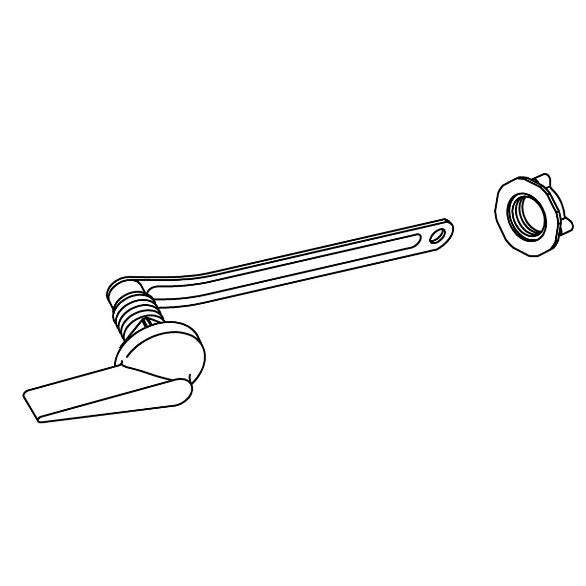 KOHLER Trip Lever Assembly - Polished Chrome, K-1334685-CP