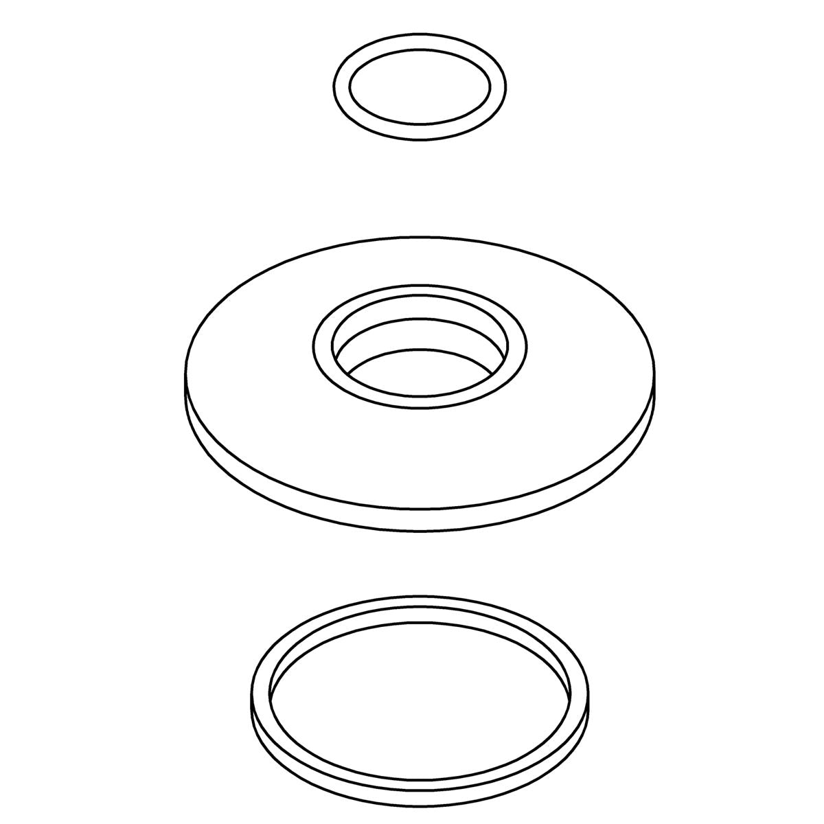 KOHLER Escutcheon Kit - Matte Black, K-1336124-BL