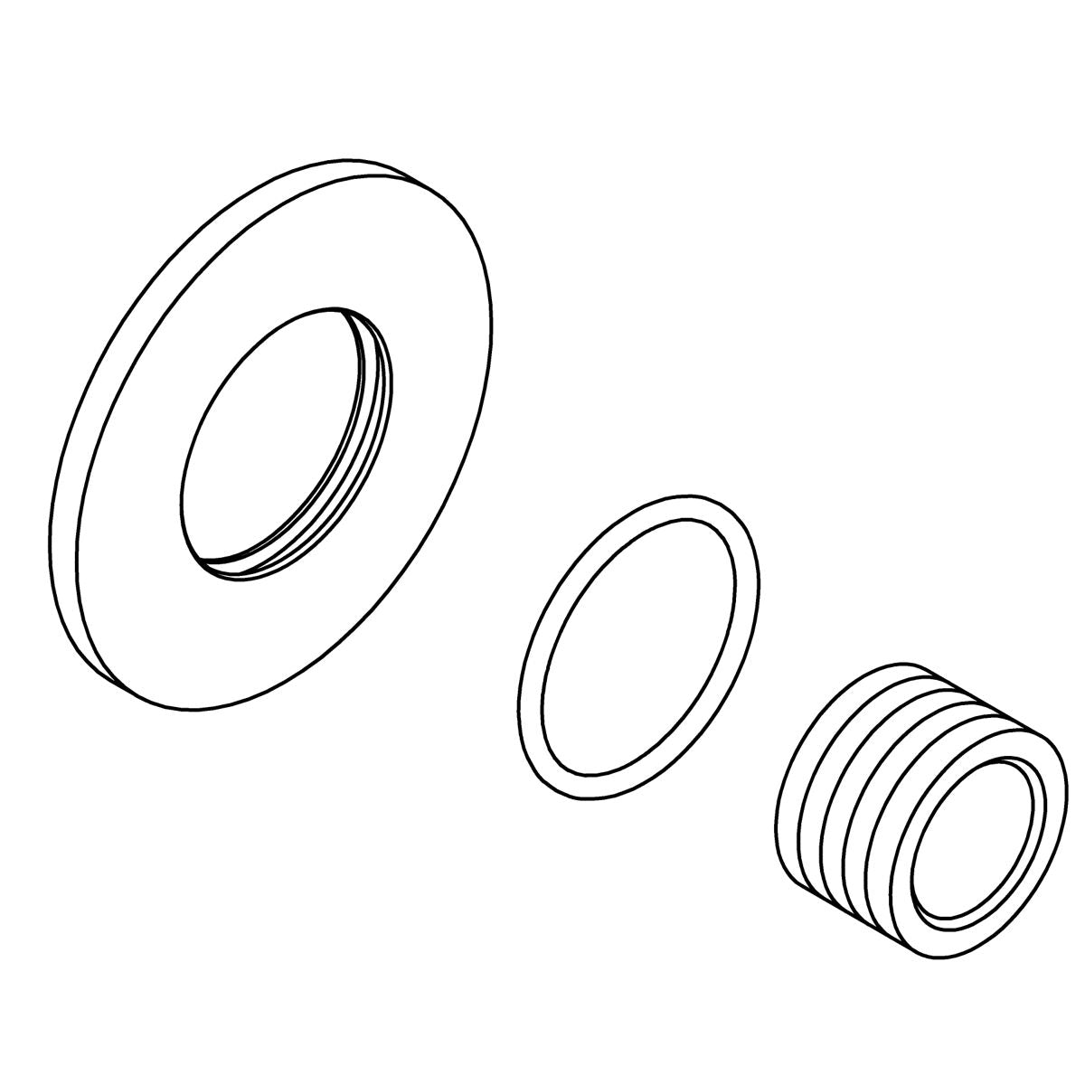 KOHLER Round Escutcheon - Polished Chrome, K-1339608-CP