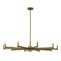 KICHLER 52613NBR Erzo 48" 10 Light Chandelier In Natural Brass