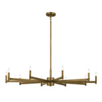 KICHLER 52613NBR Erzo 48" 10 Light Chandelier In Natural Brass