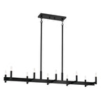 KICHLER 52614BK Erzo 50" 10 Light Linear Chandelier In Black