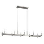 KICHLER 52614SN Erzo 50" 10 Light Linear Chandelier In Satin Nickel