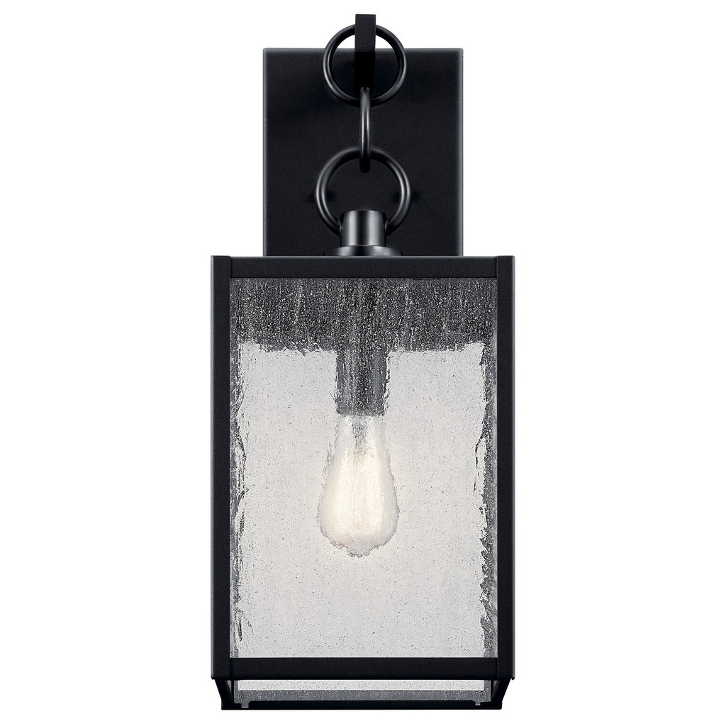KICHLER 59007BKT Lahden 21.75" 1 Light Outdoor Wall Light With Clear Seeded Glass In Textured Black